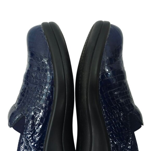 Alegria Reptile Print Slip On Clog Women US 9 EU 39 Leather Comfort Shoe KEL-805 - Picture 13 of 16